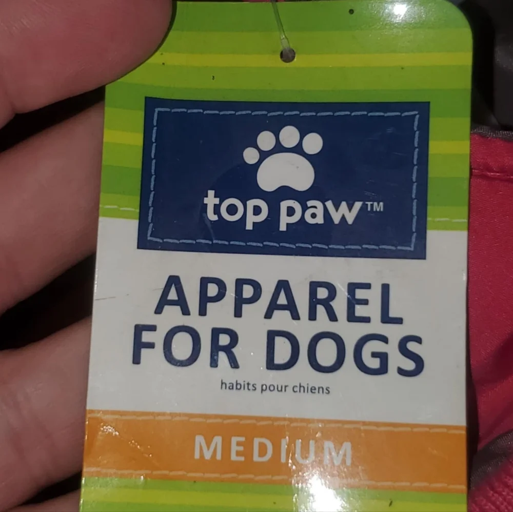 Pink Zipper Cargo Vest For Medium Dogs NWT